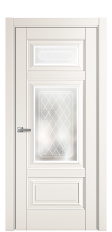 Дверь межкомнатная Элеганс 4 Цвет Молочный Покрытие Эмаль  Наличник L 75 Цена 52195
