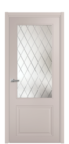 Дверь межкомнатная Stripe 2 Цвет Пудра Покрытие Эмаль  Наличник L 50 Цена 40803