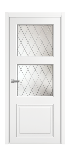 Дверь межкомнатная Страйп 3 Цвет Белый Покрытие Эмаль  Наличник L 50 Цена 45050