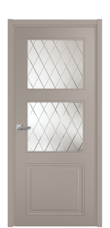 Дверь межкомнатная Страйп 3 Цвет Какао Покрытие Эмаль  Наличник L 50 Цена 45050