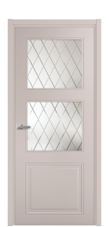 Дверь межкомнатная Страйп 3 Цвет Пудра Покрытие Эмаль  Наличник L 50 Цена 45050