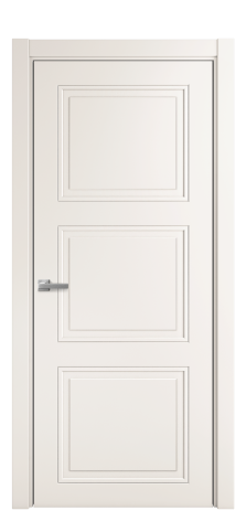 Дверь межкомнатная Страйп 3 Цвет Молочный Покрытие Эмаль  Наличник L 75 Цена 43475