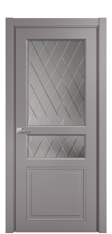 Дверь межкомнатная Страйп 4 Цвет Ирис Покрытие Эмаль  Наличник L 75 Цена 44113