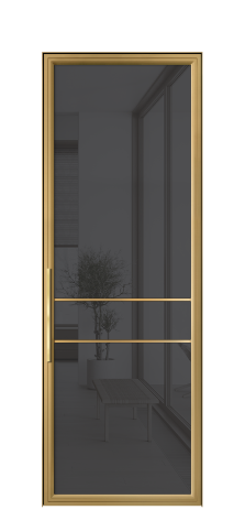 Дверь межкомнатная Фрейм 02 Цвет Латунь Покрытие АЛЮМ АЛЮМИНИЙ Наличник Скрытый короб Цена 90990