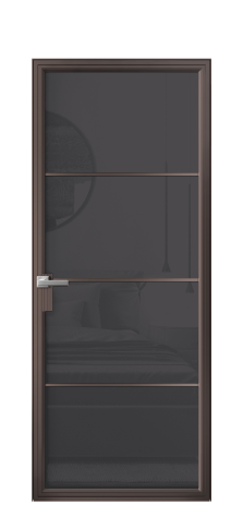 Дверь межкомнатная Фрейм 04 Цвет Антик Покрытие Алюминий  Наличник Скрытый короб Цена 92140