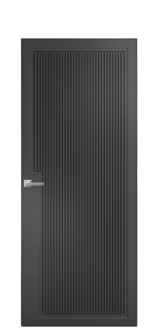 Дверь межкомнатная Степ 03 Цвет Антрацит Покрытие Эмаль  Наличник Скрытый короб хром Цена 53768