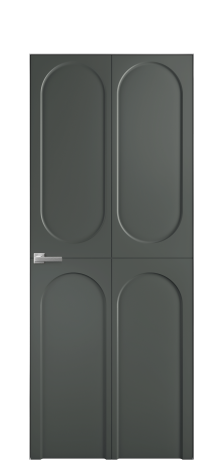 Дверь межкомнатная Anse 4 Цвет Пихтовый Покрытие Эмаль  Наличник Скрытый короб хром Цена 45893