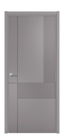 Дверь межкомнатная Mezzo 13 Цвет Ирис Покрытие Эмаль  Наличник L 50 Цена 42475