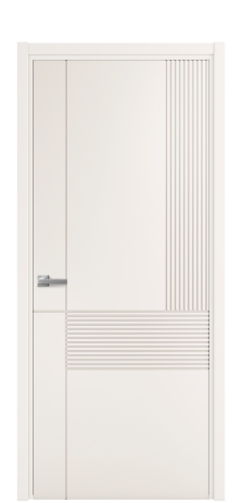 Дверь межкомнатная Меццо 13 Цвет Молочный Покрытие Эмаль  Наличник L 50 Цена 42475