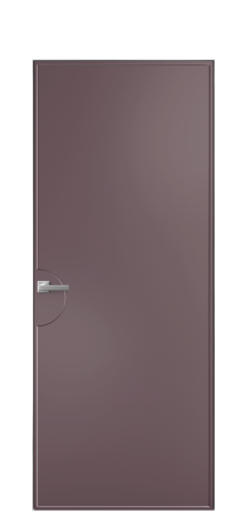 Дверь межкомнатная Line 2 Цвет Лиловый Покрытие Эмаль  Наличник Скрытый короб хром Цена 51143