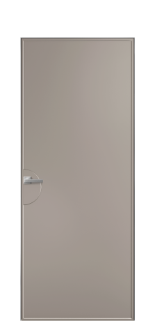 Дверь межкомнатная Line 2 Цвет Какао Покрытие Эмаль  Наличник Скрытый короб хром Цена 49450