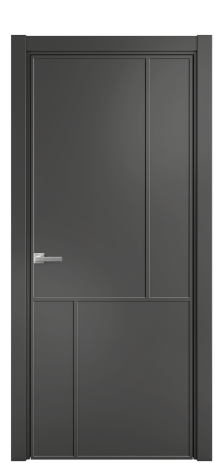 Дверь межкомнатная Лайн 3 Цвет Антрацит Покрытие Эмаль  Наличник L 75 Цена 51168
