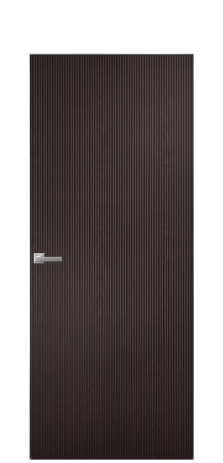 Дверь межкомнатная Breeze 1 Цвет Мореный Дуб Покрытие Шпон натуральный  Наличник Скрытый короб хром Цена 62350