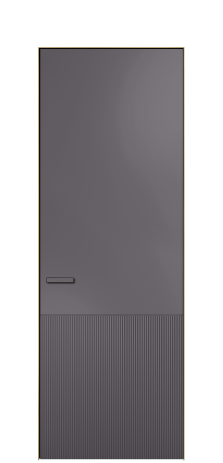 Дверь межкомнатная Бриз 4 Цвет Фиолетовый Покрытие ЭМАЛИ Эмаль Наличник  Скрытый короб золото Цена 66217