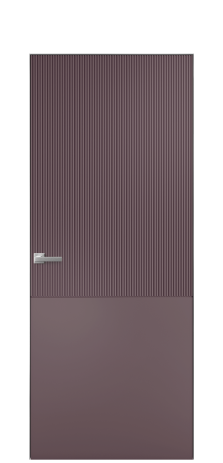 Дверь межкомнатная Breeze 5 Цвет Лиловый Покрытие Эмаль  Наличник Скрытый короб хром Цена 60593