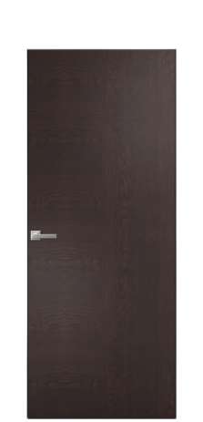 Дверь межкомнатная Юнит 09 Цвет Мореный Дуб Покрытие Шпон натуральный  Наличник Скрытый короб хром Цена 51850