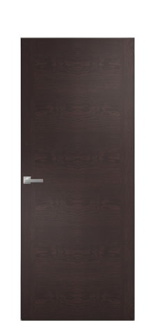 Дверь межкомнатная Юнит 10 Цвет Мореный Дуб Покрытие Шпон натуральный  Наличник Скрытый короб хром Цена 55850