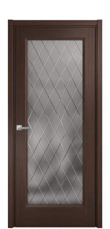 Дверь межкомнатная Неоклассик 1 Цвет Каштановый Орех Покрытие Шпон натуральный  Наличник L 50 Цена 54855