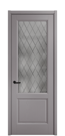 Дверь межкомнатная Неоклассик 2 Цвет Ясень Ирис Покрытие Шпон крашеный  Наличник L 50 Цена 49675
