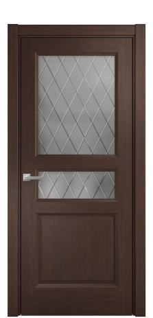 Дверь межкомнатная Неоклассик 4 Цвет Каштановый Орех Покрытие Шпон натуральный  Наличник L 75 Цена 54725