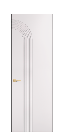 Дверь межкомнатная Меццо 16 Цвет Пудра Покрытие ЭМАЛИ Эмаль Наличник Скрытый короб золото Цена 46895