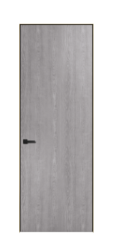 Дверь межкомнатная Юнит 12 Цвет Дуб Кварц Покрытие ШПОН Дуб Наличник  Скрытый короб золото Цена 55335